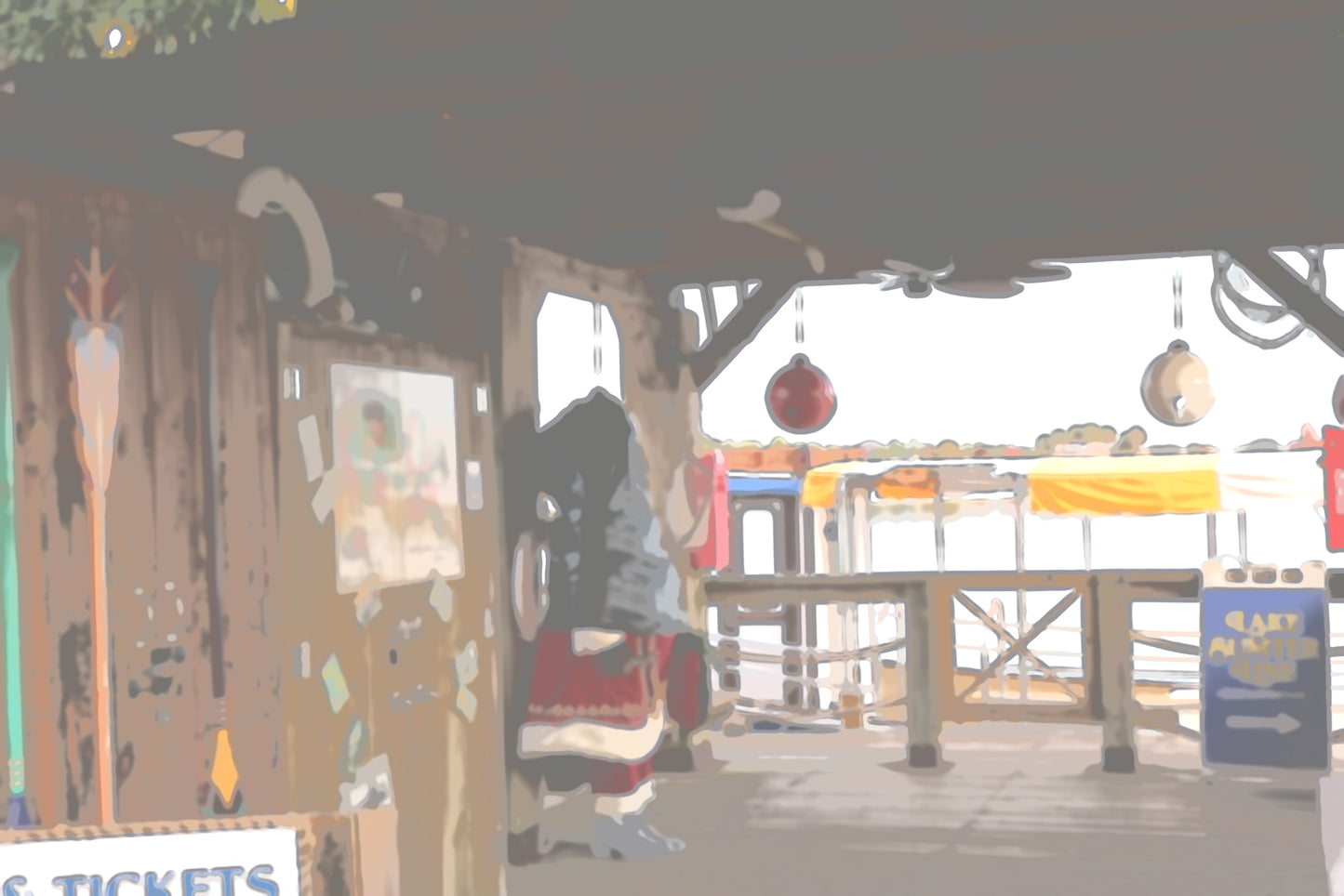 Santa in a sack Digital Art